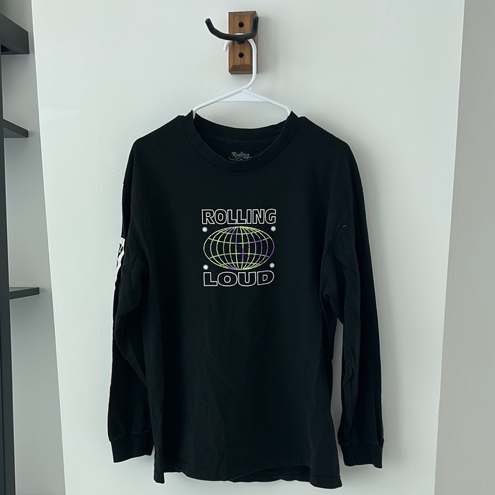 Black Rolling Loud Long Sleeve Shirt